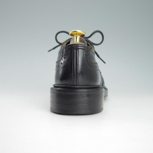 極美品★トリッカーズ(レディース) SIZE 4.5【バートン同系モデル★L6518/カントリーシューズ】フルブローグ/短靴/黒/Tricker's★g342