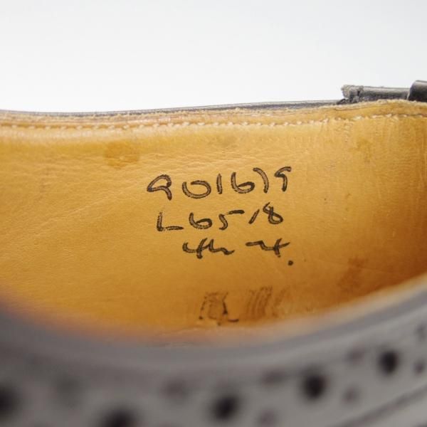 極美品★トリッカーズ(レディース) SIZE 4.5【バートン同系モデル★L6518/カントリーシューズ】フルブローグ/短靴/黒/Tricker's★g342