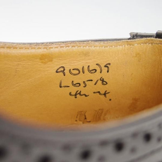 極美品★トリッカーズ(レディース) SIZE 4.5【バートン同系モデル★L6518/カントリーシューズ】フルブローグ/短靴/黒/Tricker's★g342