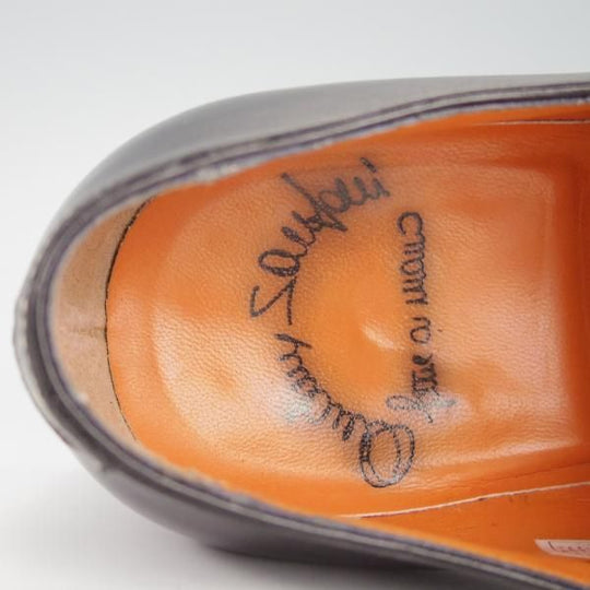 美品★(伊)サントーニ SIZE 7.5【★ダブルモンク/11652】カーフ/黒/メンズ/Santoni★g344