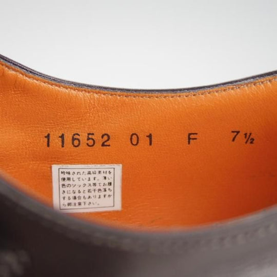 美品★(伊)サントーニ SIZE 7.5【★ダブルモンク/11652】カーフ/黒/メンズ/Santoni★g344