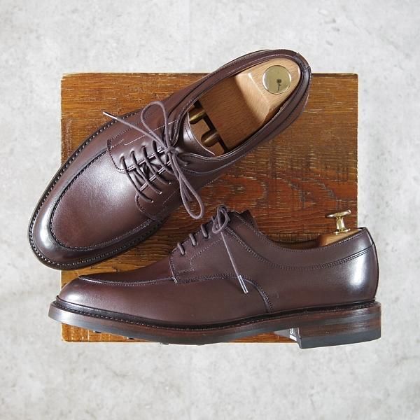 未使用★ラルフローレン SIZE 24.5【定価￥50,600-★ダイナイトソール仕様/RL06】Uチップ/カーフ/濃茶/Ralph Lauren/REGAL★g345