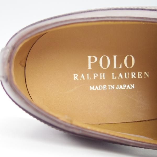 未使用★ラルフローレン SIZE 24.5【定価￥50,600-★ダイナイトソール仕様/RL06】Uチップ/カーフ/濃茶/Ralph Lauren/REGAL★g345