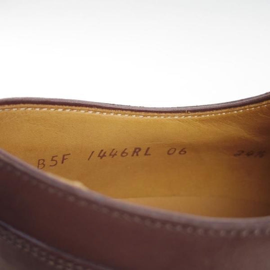 未使用★ラルフローレン SIZE 24.5【定価￥50,600-★ダイナイトソール仕様/RL06】Uチップ/カーフ/濃茶/Ralph Lauren/REGAL★g345