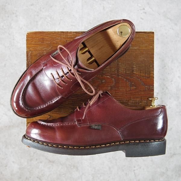 極上★パラブーツ SIZE 8【定価￥71,500-★シャンボード/CHAMBORD】マロン/MARRON/リスレザー/TEXソール/Uチップ/茶/Paraboot★g346