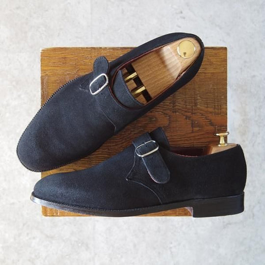 極美品★チャーチ 80F/UK8【最上級★マスタークラス/Masterclass/73ラスト】ビームス別注/モンクストラップ/黒/BEAMS/Church's★g348