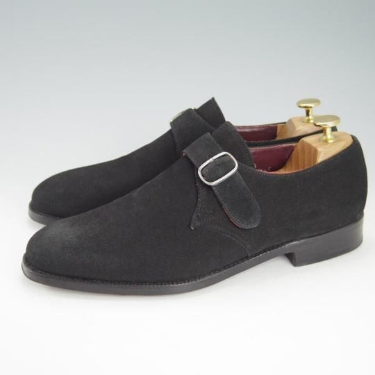 極美品★チャーチ 80F/UK8【最上級★マスタークラス/Masterclass/73ラスト】ビームス別注/モンクストラップ/黒/BEAMS/Church's★g348