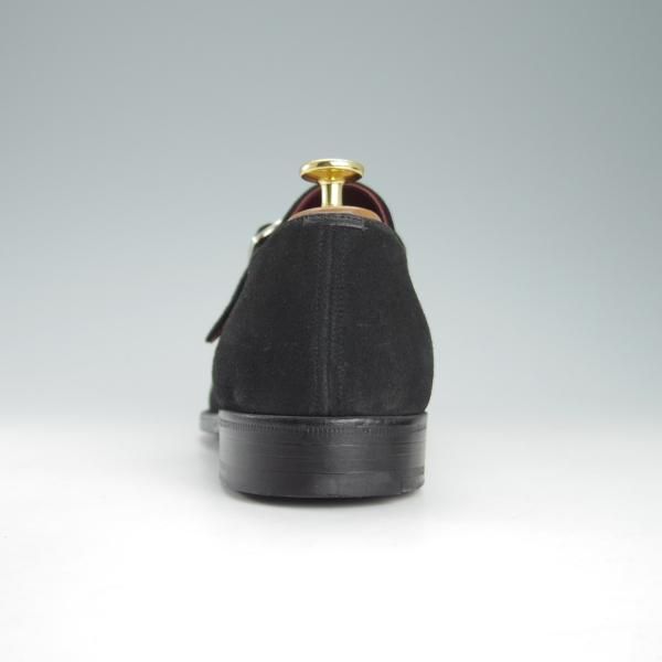 極美品★チャーチ 80F/UK8【最上級★マスタークラス/Masterclass/73ラスト】ビームス別注/モンクストラップ/黒/BEAMS/Church's★g348