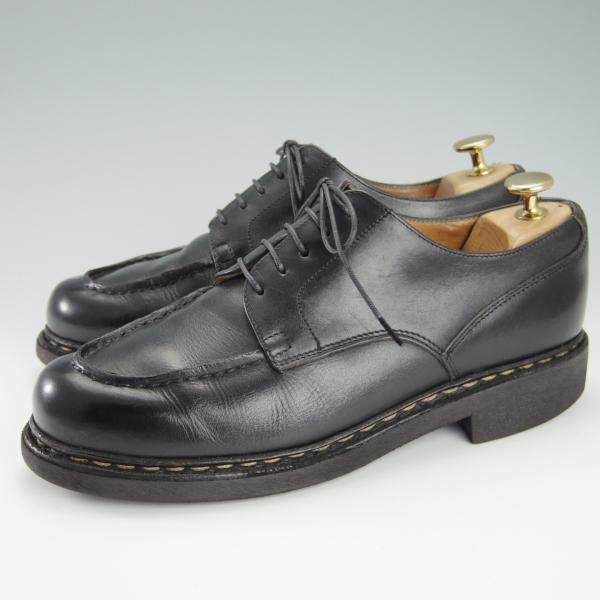 ★パラブーツ SIZE 6【定価￥71,500-★シャンボード/CHAMBORD】TEXソール/リスレザー/NOIR/黒/Uチップ/メンズ/Paraboot★g350