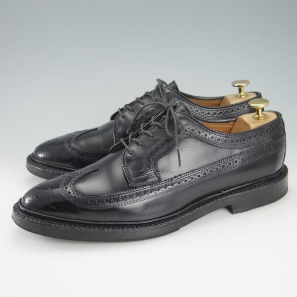 美品★(米)アレンエドモンズ 8.5D【定価￥75,900-★MacNeil/マクニール】ロングウイング/カーフ/黒/メンズ/ALLEN EDMONDS★g355