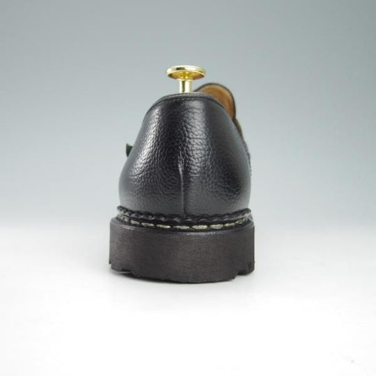 極美品★パラブーツ SIZE 9【定価￥71,500-★ランス/REIMS】マルシェソール/コインローファー/グレインレザー/NOIR/黒/Paraboot★g357