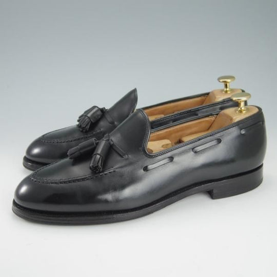 極上★クロケット&ジョーンズ 7.5E【定価￥86,900-★CAVENDISH 2/キャベンディッシュ2】タッセルローファー/黒/Crockett&Jones★g359