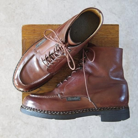 極上★パラブーツ SIZE 7.5【定価￥81,400-★ブーツ仕様シャンボード/BEAULIEU】リスレザー/ブーツ/マロン/MARRON/メンズ/Paraboot★g360