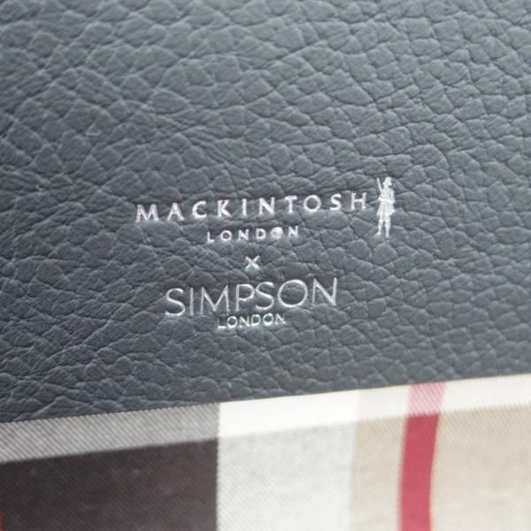 ✨美品✨ マッキントッシュ シンプソンロンドン 別注 レザー ビジネスバッグ 黒 未使用☆(英)SIMPSON LONDON/シンプソン【定価￥113,400