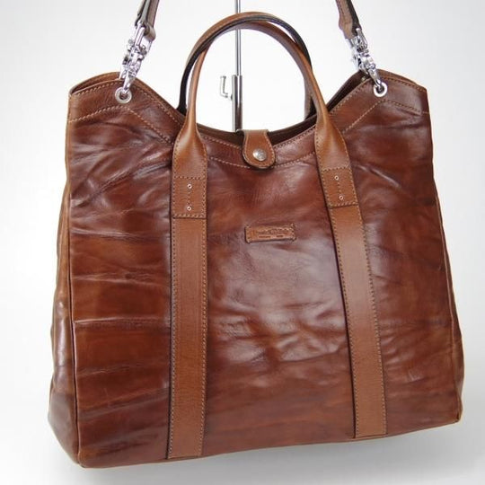 極上★(伊)ダニエル&ボブ【定価￥107,800-★クロドーロ/ロディ/2WAY CULODORO RODI 】メンズ/トートバッグ/鞄/革/茶/Daniel&Bob★N5691