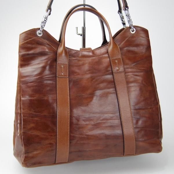 極上★(伊)ダニエル&ボブ【定価￥107,800-★クロドーロ/ロディ/2WAY CULODORO RODI 】メンズ/トートバッグ/鞄/革/茶/Daniel&Bob★N5691
