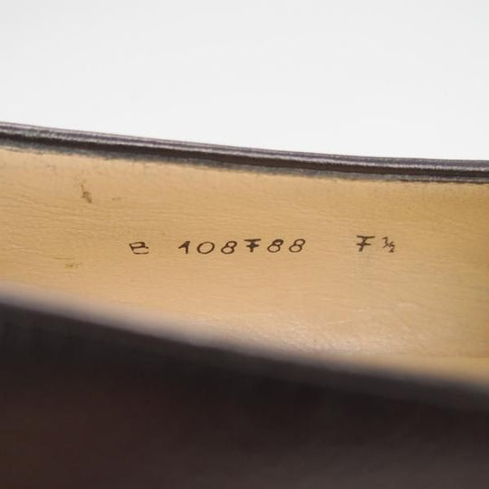 ★(伊)タニノクリスチー SIZE 7.5【定価15万円以上★ローファー/108788】スリッポン/グレインレザー/黒/メンズ/TANINO CRISCI★g362