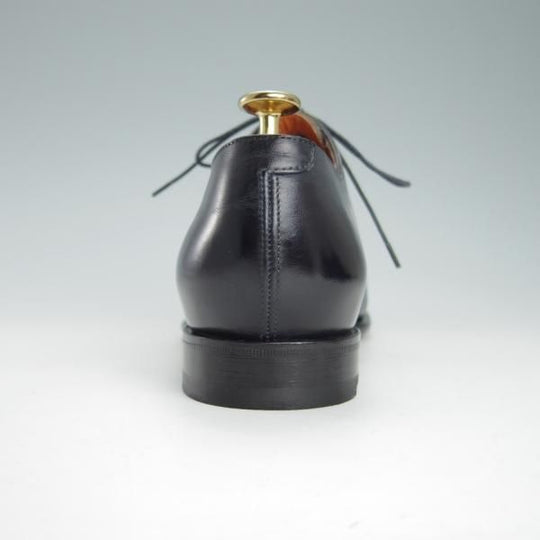 極美品★(伊)サントーニ SIZE 5【★ホールカット/15833】カーフ/紺/メンズ/Santoni★g363