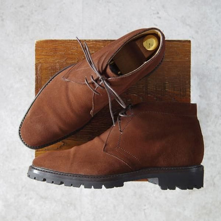 ほぼ未使用★(伊)マック・バレンス SIZE 6【定価8万円程度★(伊)Eボナフェ直系ブランド】(英)C.F.ステッド社スエード/MAC BAREN'S★g364