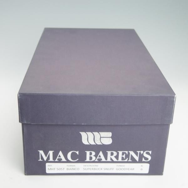 ほぼ未使用★(伊)マック・バレンス SIZE 6【定価8万円程度★(伊)Eボナフェ直系ブランド】(英)C.F.ステッド社スエード/MAC BAREN'S★g364