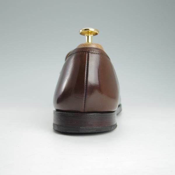 極上★クロケット&ジョーンズ 9.5E【コードバン仕様★茶/ダークブラウン】HARVARD/314ラスト/コインローファー/Crockett&Jones★g367