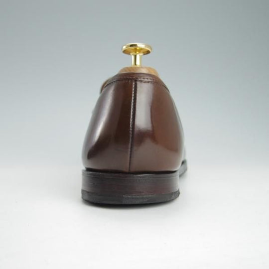 極上★クロケット&ジョーンズ 9.5E【コードバン仕様★茶/ダークブラウン】HARVARD/314ラスト/コインローファー/Crockett&Jones★g367