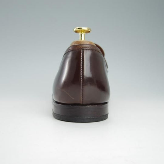 極上★クロケット&ジョーンズ 9.5E【コードバン仕様★茶/ダークブラウン】HARVARD/314ラスト/コインローファー/Crockett&Jones★g367