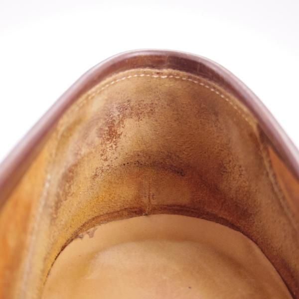 極上★クロケット&ジョーンズ 9.5E【コードバン仕様★茶/ダークブラウン】HARVARD/314ラスト/コインローファー/Crockett&Jones★g367