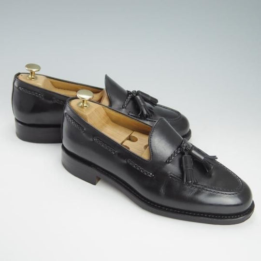 ★(スペイン製)Berwick/バーウィック SIZE 6【モデル定価￥33,000-★UNIVERSAL LANGUAGE別注/4340】タッセルローファー/カーフ/黒★g373