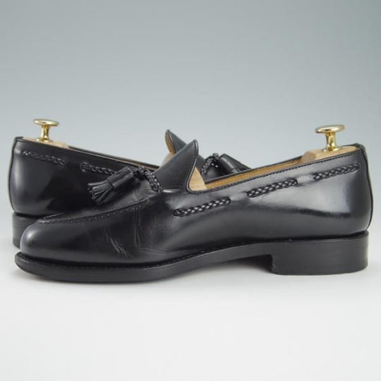 ★(スペイン製)Berwick/バーウィック SIZE 6【モデル定価￥33,000-★UNIVERSAL LANGUAGE別注/4340】タッセルローファー/カーフ/黒★g373