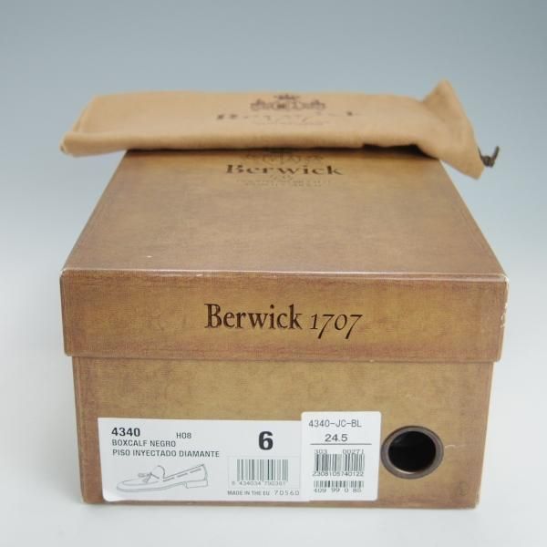 ★(スペイン製)Berwick/バーウィック SIZE 6【モデル定価￥33,000-★UNIVERSAL LANGUAGE別注/4340】タッセルローファー/カーフ/黒★g373