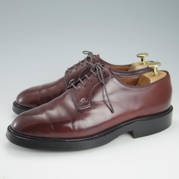 極上★チャーチ 60F/UK6【コードバン仕様★旧チャーチ/224ラスト/STRATTON】プレーントゥ/赤茶/メンズ/Church's★g374