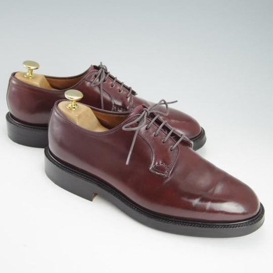 極上★チャーチ 60F/UK6【コードバン仕様★旧チャーチ/224ラスト/STRATTON】プレーントゥ/赤茶/メンズ/Church's★g374