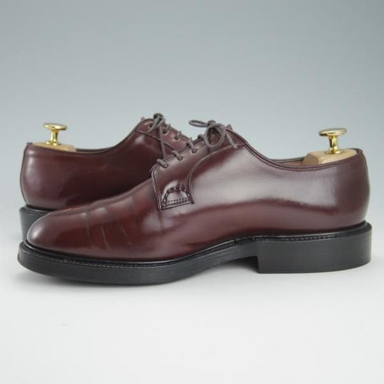 極上★チャーチ 60F/UK6【コードバン仕様★旧チャーチ/224ラスト/STRATTON】プレーントゥ/赤茶/メンズ/Church's★g374