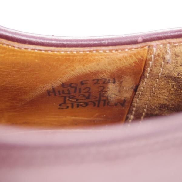 極上★チャーチ 60F/UK6【コードバン仕様★旧チャーチ/224ラスト/STRATTON】プレーントゥ/赤茶/メンズ/Church's★g374