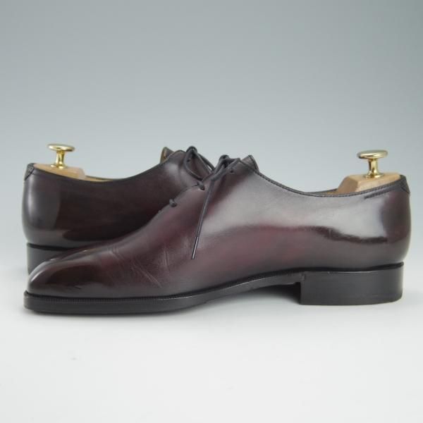 極美品★(仏)ベルルッティ SIZE 7【現行定価25万円以上★アレッサンドロ/ALESSANDRO】ヴェネチアレザー/ホールカット/赤茶/Berluti★g375