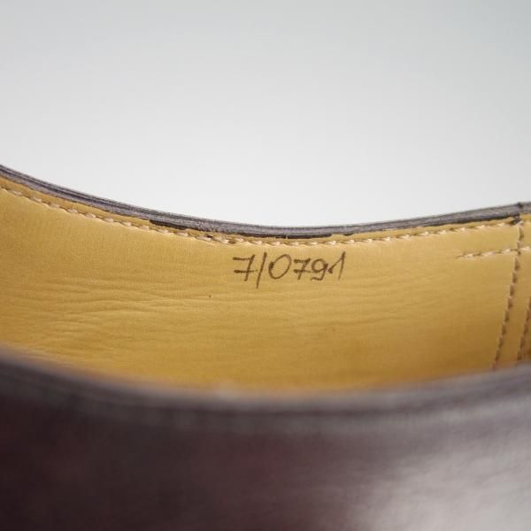 極美品★(仏)ベルルッティ SIZE 7【現行定価25万円以上★アレッサンドロ/ALESSANDRO】ヴェネチアレザー/ホールカット/赤茶/Berluti★g375