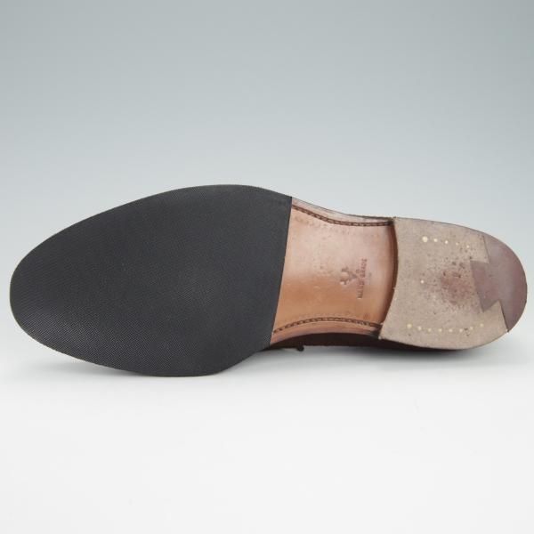 極上★クロケット&ジョーンズ 7.5E【定価￥85,320-★鹿革/DEERSKIN/375ラスト】SANDFORD/コインローファー/TABACCO/Crockett&Jones★g377