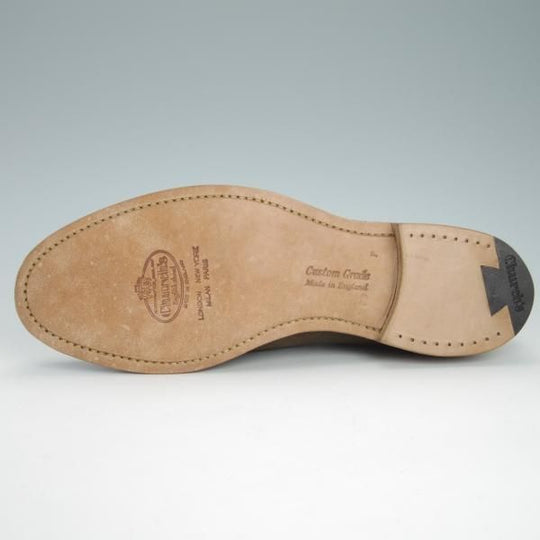 新品★チャーチ 85F/UK8.5【★タッセルローファー/FOSBURY】93ラスト/スエード/薄茶/メンズ/Church's★g379