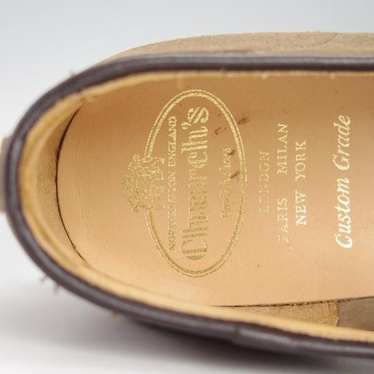 新品★チャーチ 85F/UK8.5【★タッセルローファー/FOSBURY】93ラスト/スエード/薄茶/メンズ/Church's★g379