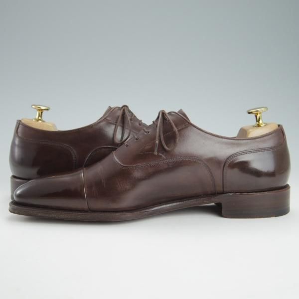 美品★シェットランドフォックス SIZE 6.5【定価￥47,300-★レディング/073F】ストレートチップ/カーフ/濃茶/メンズ/Shetlandfox★g380