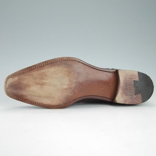 美品★シェットランドフォックス SIZE 6.5【定価￥47,300-★レディング/073F】ストレートチップ/カーフ/濃茶/メンズ/Shetlandfox★g380