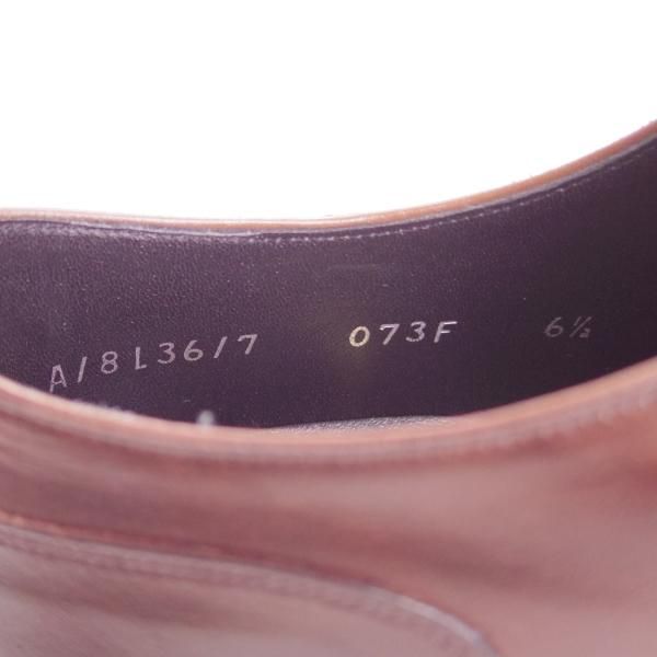 美品★シェットランドフォックス SIZE 6.5【定価￥47,300-★レディング/073F】ストレートチップ/カーフ/濃茶/メンズ/Shetlandfox★g380