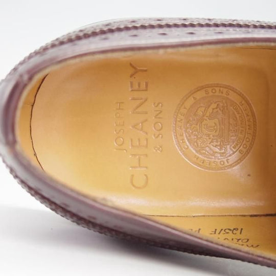 ★(英)チーニー 9F【定価￥74,520-★ダイナイトソール仕様/OLIVER 2R】125ラスト/ロングウイング/濃茶/メンズ/CHEANEY★g382