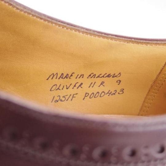 ★(英)チーニー 9F【定価￥74,520-★ダイナイトソール仕様/OLIVER 2R】125ラスト/ロングウイング/濃茶/メンズ/CHEANEY★g382