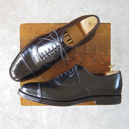 美品★(米)アレンエドモンズ 8D【定価￥75,900-★パークアベニュー/Park Avenue】ストレートチップ/黒/メンズ/ALLEN EDMONDS★g386