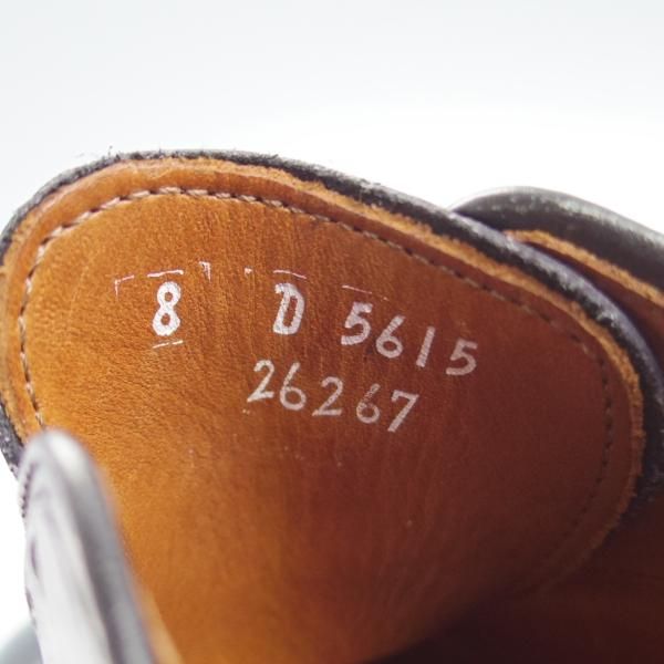 美品★(米)アレンエドモンズ 8D【定価￥75,900-★パークアベニュー/Park Avenue】ストレートチップ/黒/メンズ/ALLEN EDMONDS★g386