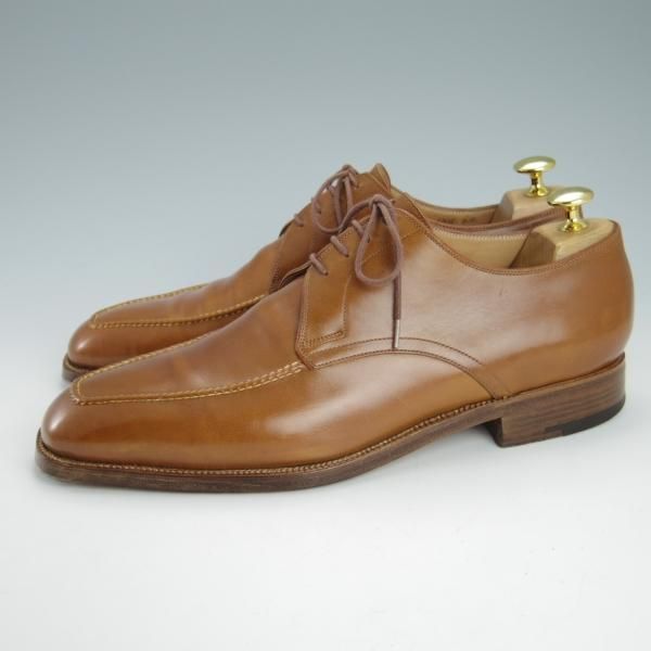 極上★(伊)BONORA/ボノーラ 9E【ハンドソーンウェルテッド製法★九分仕立て/旧ボノーラ】Uチップ/カーフ/薄茶/メンズ★g387