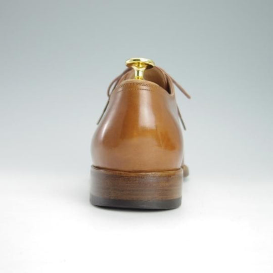 極上★(伊)BONORA/ボノーラ 9E【ハンドソーンウェルテッド製法★九分仕立て/旧ボノーラ】Uチップ/カーフ/薄茶/メンズ★g387