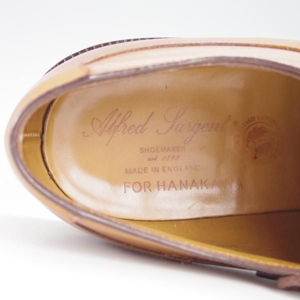 極上★(英)アルフレッド・サージェント 7E【貴重★アヴィニョン風モデル/ダイナイトソール仕様】Uチップ/カーフ/Alfred Sargent★g392